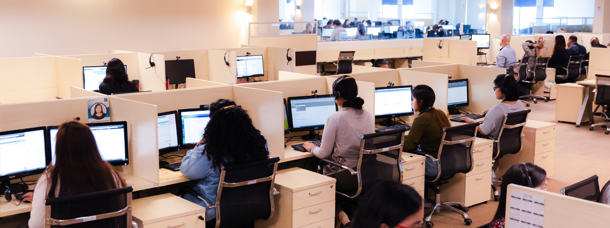 Employee above industry standard workspace. - GO Virtual Assistants